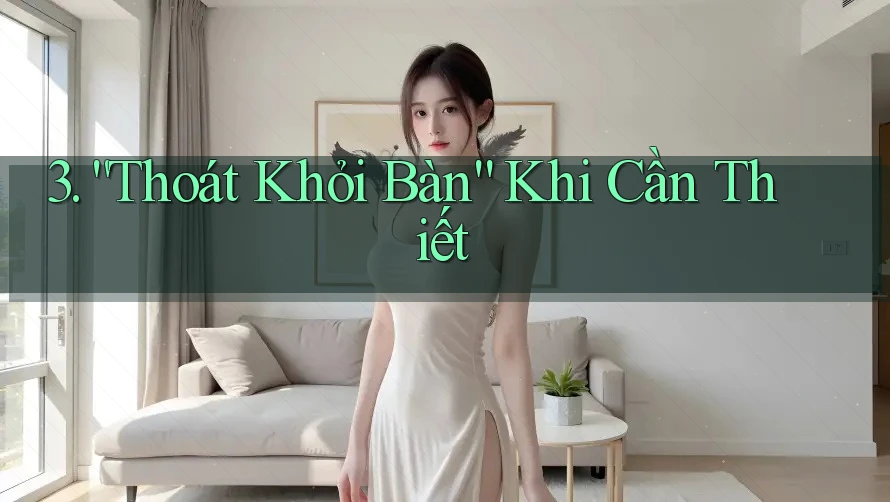 3. “Thoát Khỏi Bàn” Khi Cần Thiết