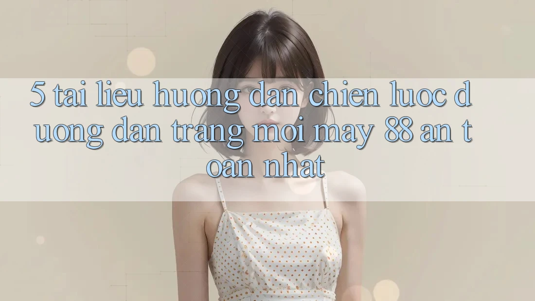 5. Tài liệu hướng dẫn Chiến lược Đường dẫn Trang Mới May-88 An Toàn Nhất