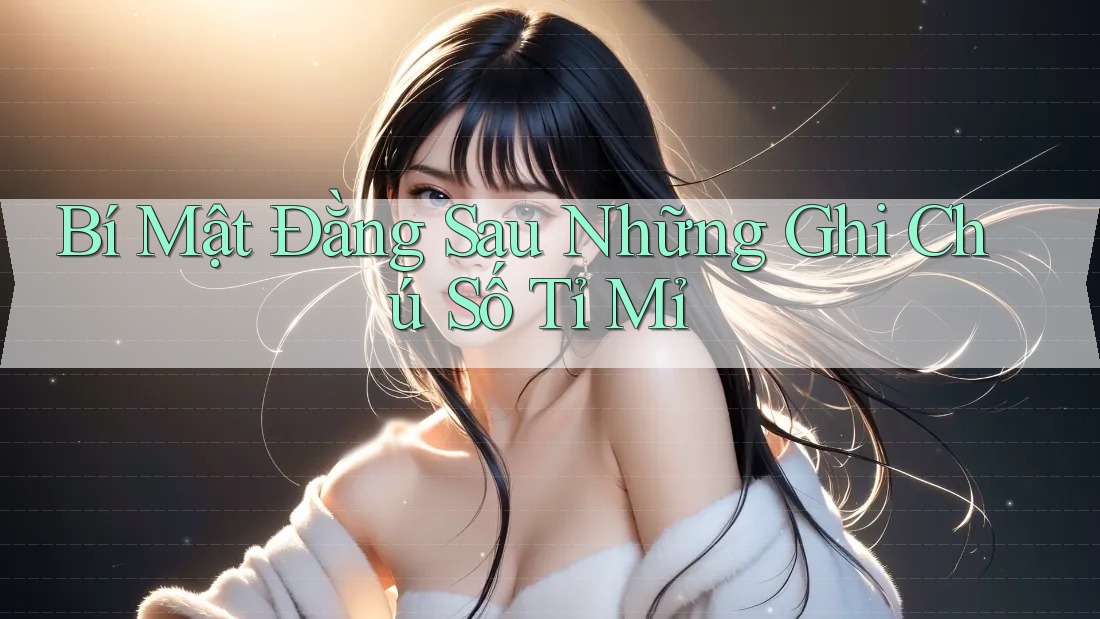 Bí Mật Đằng Sau Những Ghi Chú Số Tỉ Mỉ Bí Mật Đằng Sau Những Ghi Chú Số Tỉ Mỉ