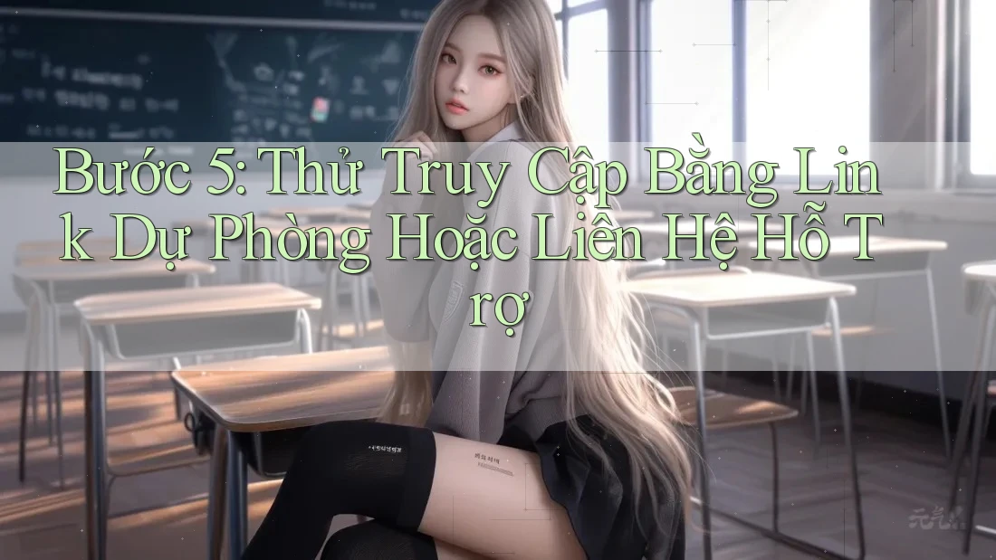 Bước 5: Thử Truy Cập Bằng Link Dự Phòng Hoặc Liên Hệ Hỗ Trợ Bước 5: Thử Truy Cập Bằng Link Dự Phòng Hoặc Liên Hệ Hỗ Trợ
