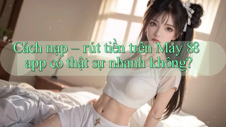 Cách nạp – rút tiền trên May 88 app có thật sự nhanh không? Cách nạp – rút tiền trên May 88 app có thật sự nhanh không?