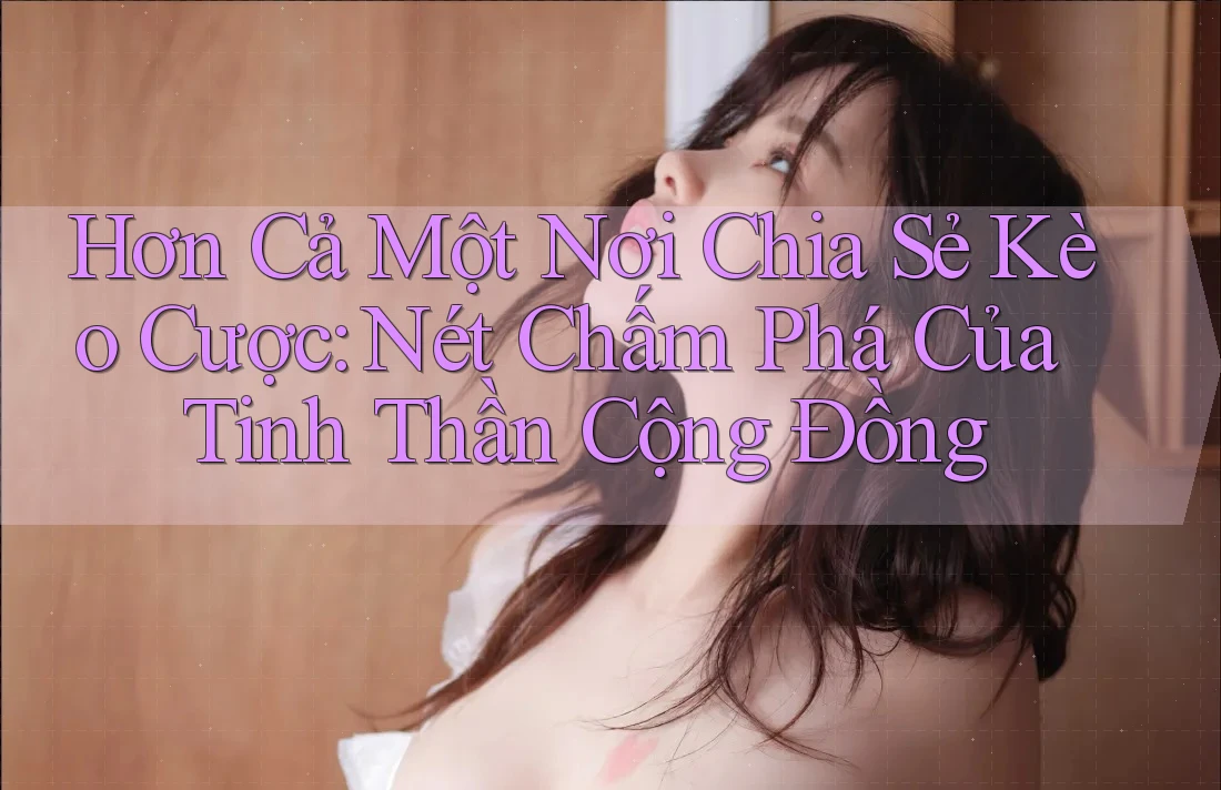 Hơn Cả Một Nơi Chia Sẻ Kèo Cược: Nét Chấm Phá Của Tinh Thần Cộng Đồng