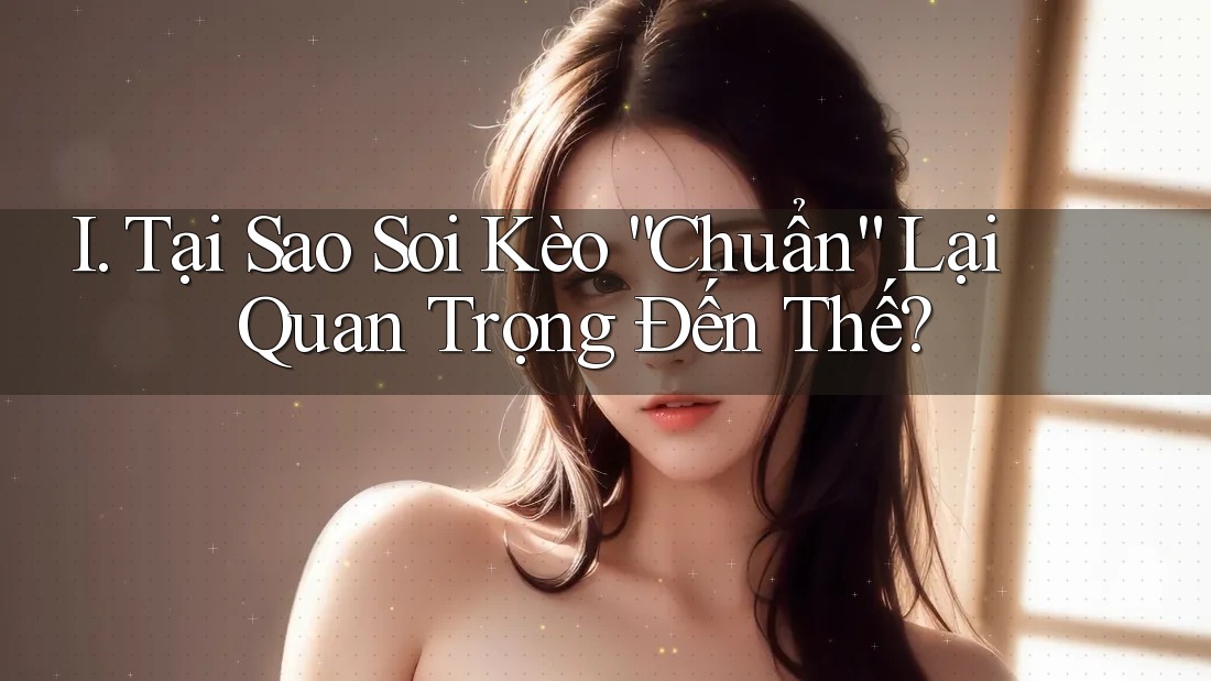 I. Tại Sao Soi Kèo “Chuẩn” Lại Quan Trọng Đến Thế? I. Tại Sao Soi Kèo “Chuẩn” Lại Quan Trọng Đến Thế?