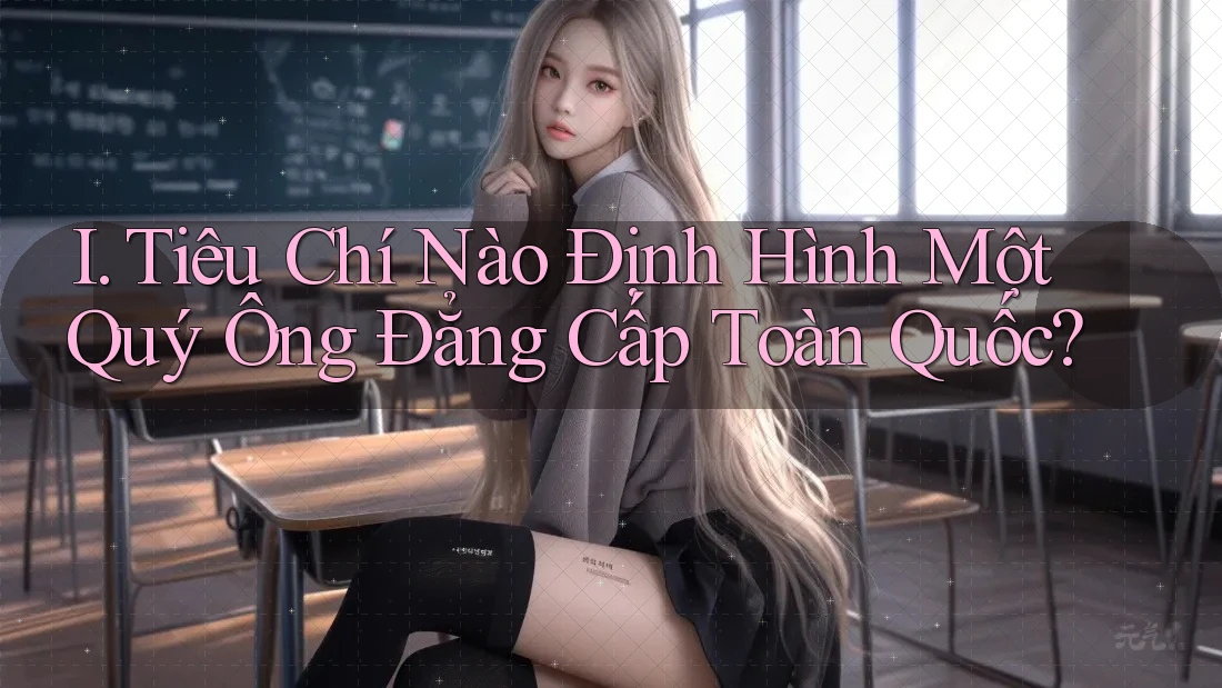 I. Tiêu Chí Nào Định Hình Một Quý Ông Đẳng Cấp Toàn Quốc? I. Tiêu Chí Nào Định Hình Một Quý Ông Đẳng Cấp Toàn Quốc?