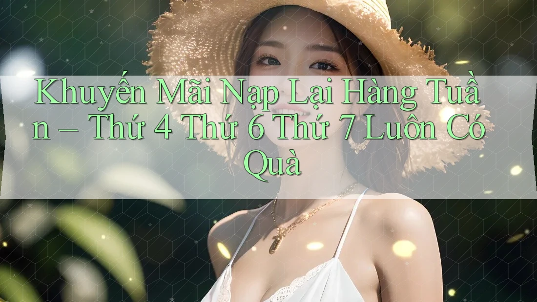 Khuyến Mãi Nạp Lại Hàng Tuần – Thứ 4 Thứ 6 Thứ 7 Luôn Có Quà