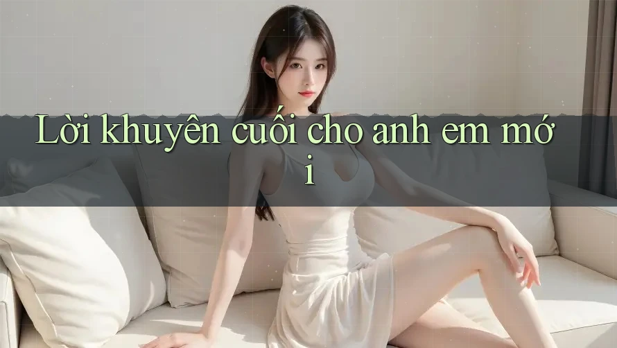 Lời khuyên cuối cho anh em mới