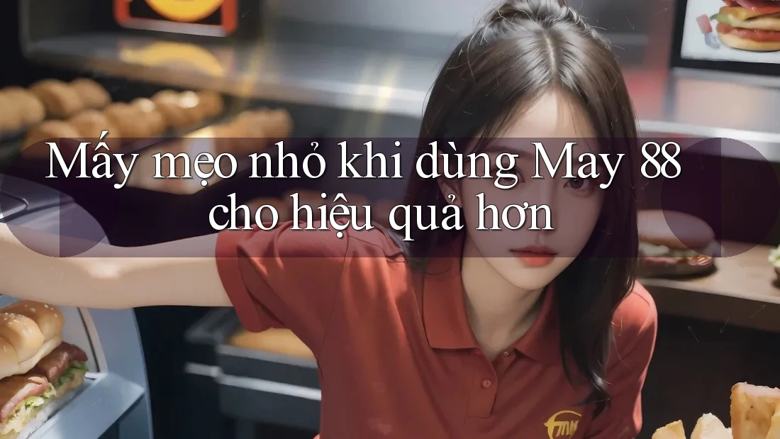 Mấy mẹo nhỏ khi dùng May 88 cho hiệu quả hơn