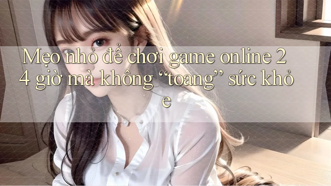 Mẹo nhỏ để chơi game online 24 giờ mà không “toang” sức khỏe