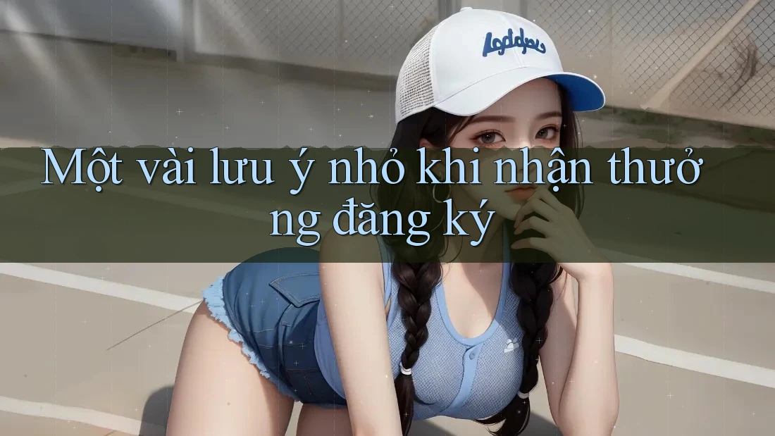 Một vài lưu ý nhỏ khi nhận thưởng đăng ký