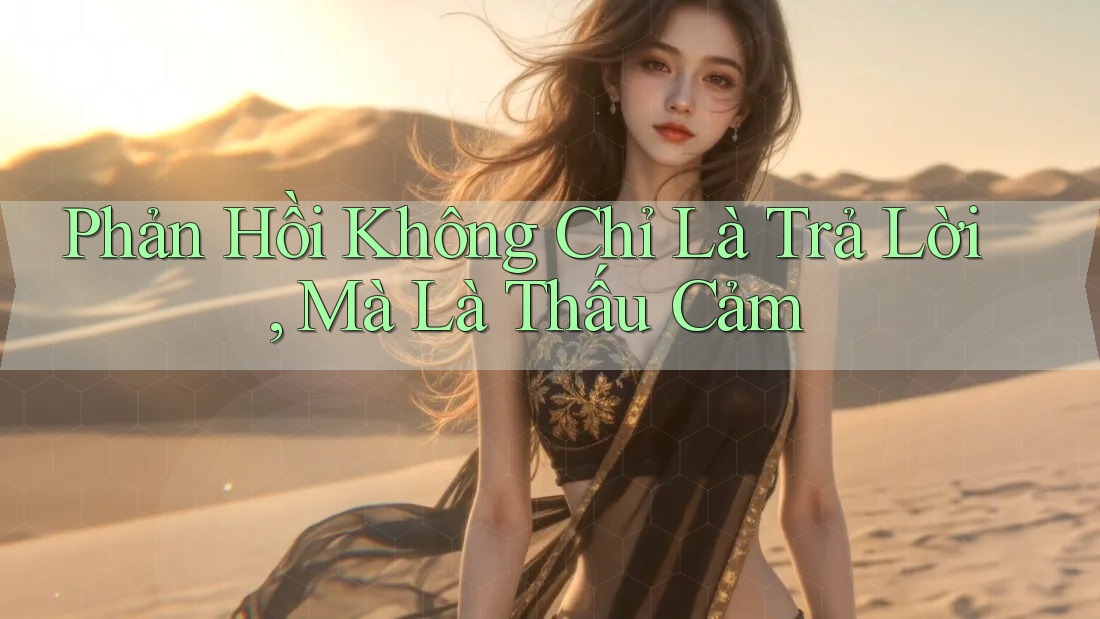 Phản Hồi Không Chỉ Là Trả Lời, Mà Là Thấu Cảm